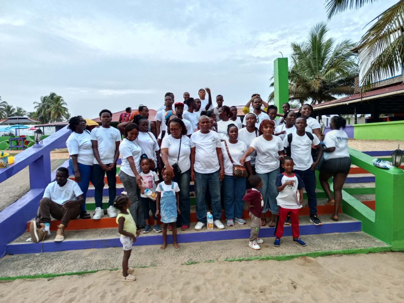 A large intergenerational Mouabon family gathering